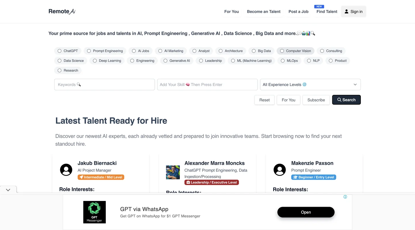 FireShot Capture 402 - Get a job in Prompt Engineering, AI, or ML - remoteai.io
